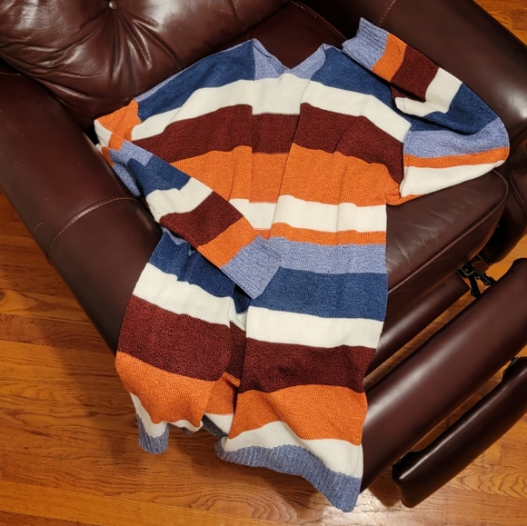 Bold Stripe Long Cardigan - Picture 1 of 3